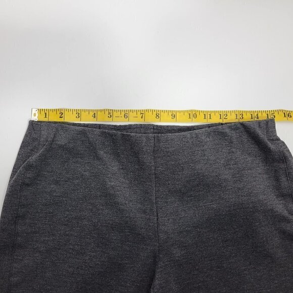 J. Jill Women's Ponte Slim Leg Charcoal Grey Stretchy Pull On Pants Size M - Picture 10 of 11